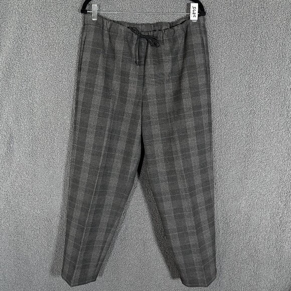 Babaton Aritzia Plaid Jimmy Pants Trousers - Women's Size L - Gray - Picture 1 of 7